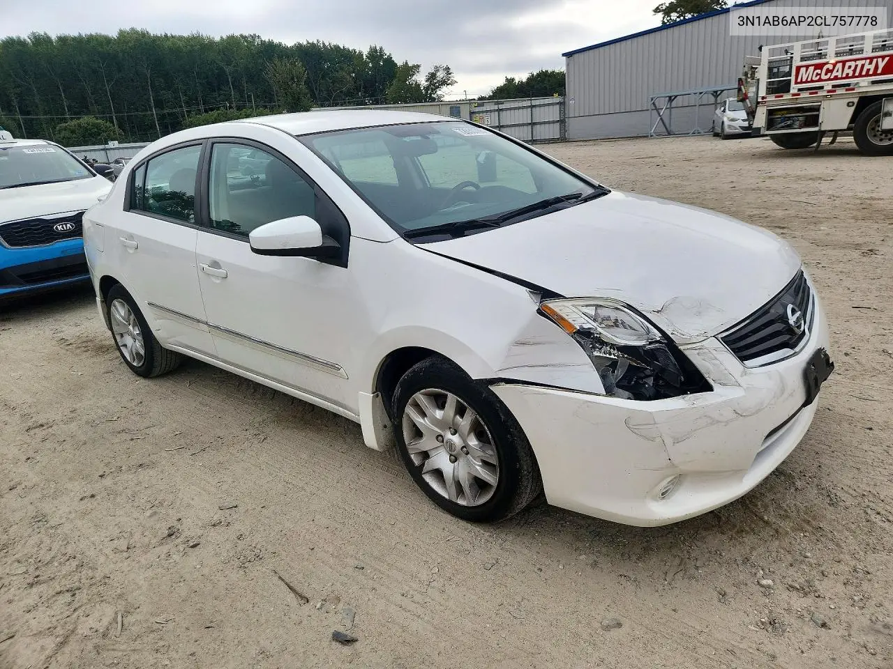 2012 NISSAN SENTRA VIN 3N1AB6AP2CL757778 — фото 4