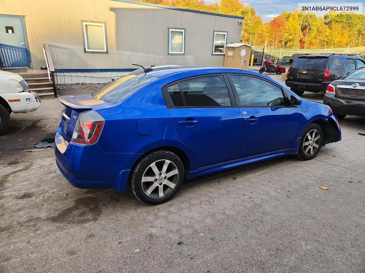 2012 NISSAN SENTRA VIN 3N1AB6AP9CL672999 — фото 3