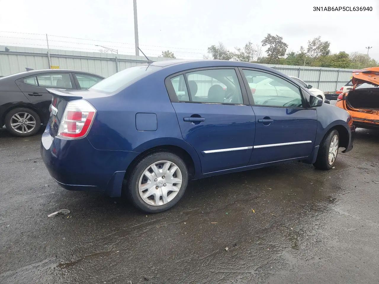 2012 NISSAN SENTRA VIN 3N1AB6AP5CL636940 — фото 3