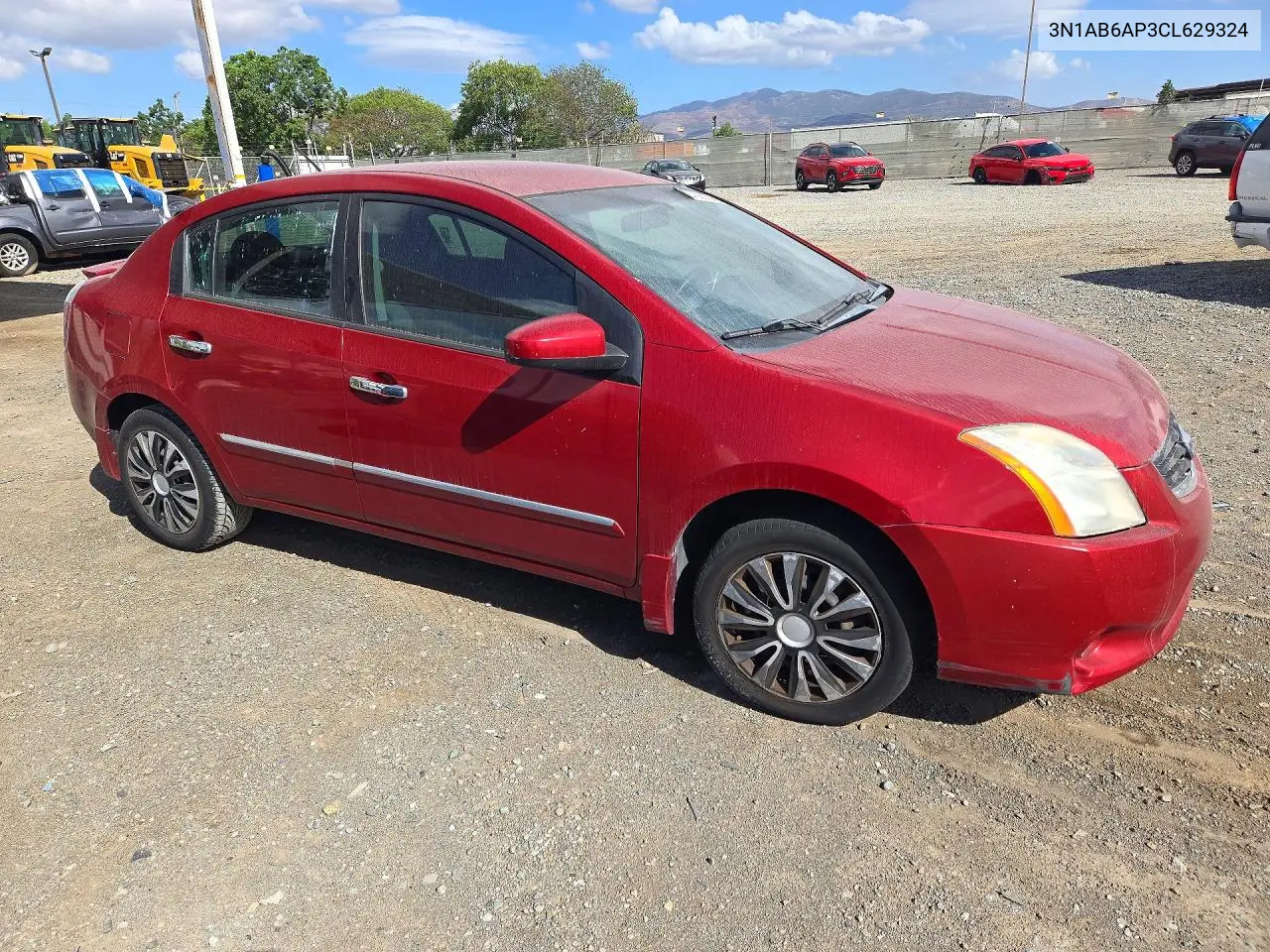 2012 NISSAN SENTRA VIN 3N1AB6AP3CL629324 — фото 4
