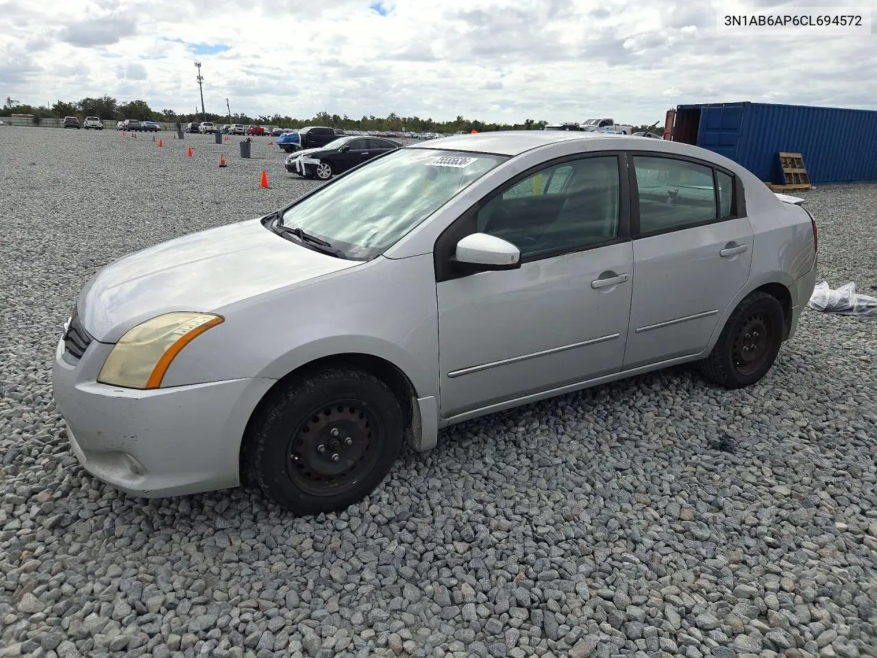 NISSAN SENTRA 2012, VIN 3N1AB6AP6CL694572