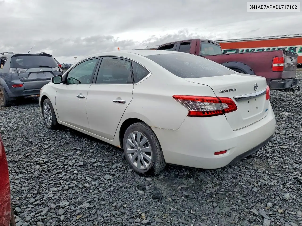 2013 NISSAN SENTRA VIN 3N1AB7APXDL717102 — фото 2