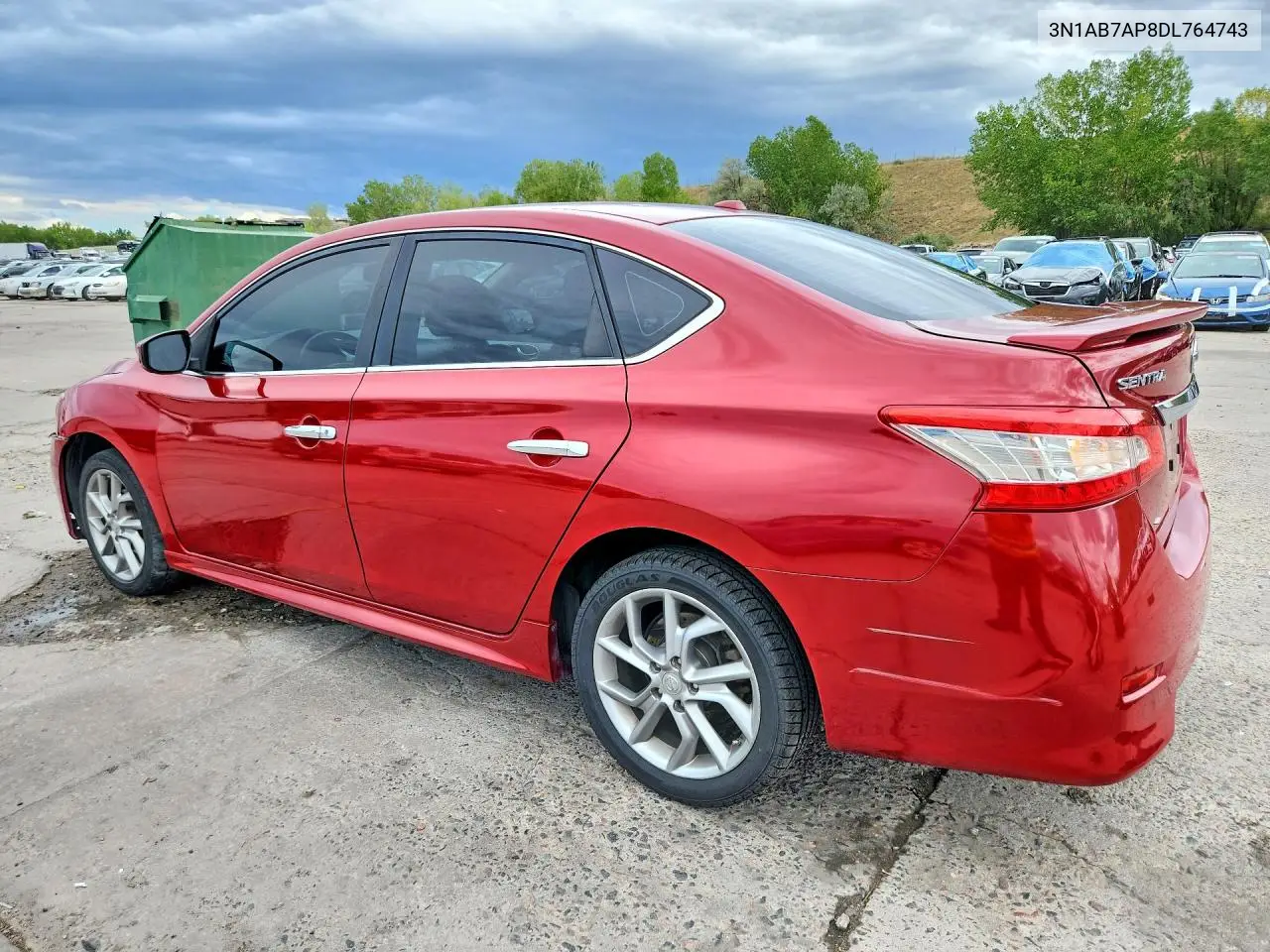 2013 NISSAN SENTRA VIN 3N1AB7AP8DL764743 — фото 2
