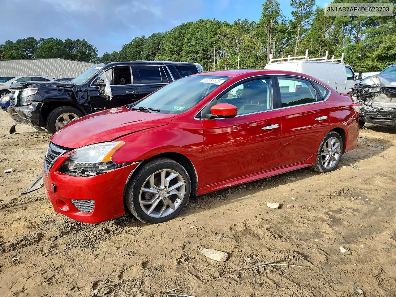 NISSAN SENTRA 2013, VIN 3N1AB7AP4DL623703
