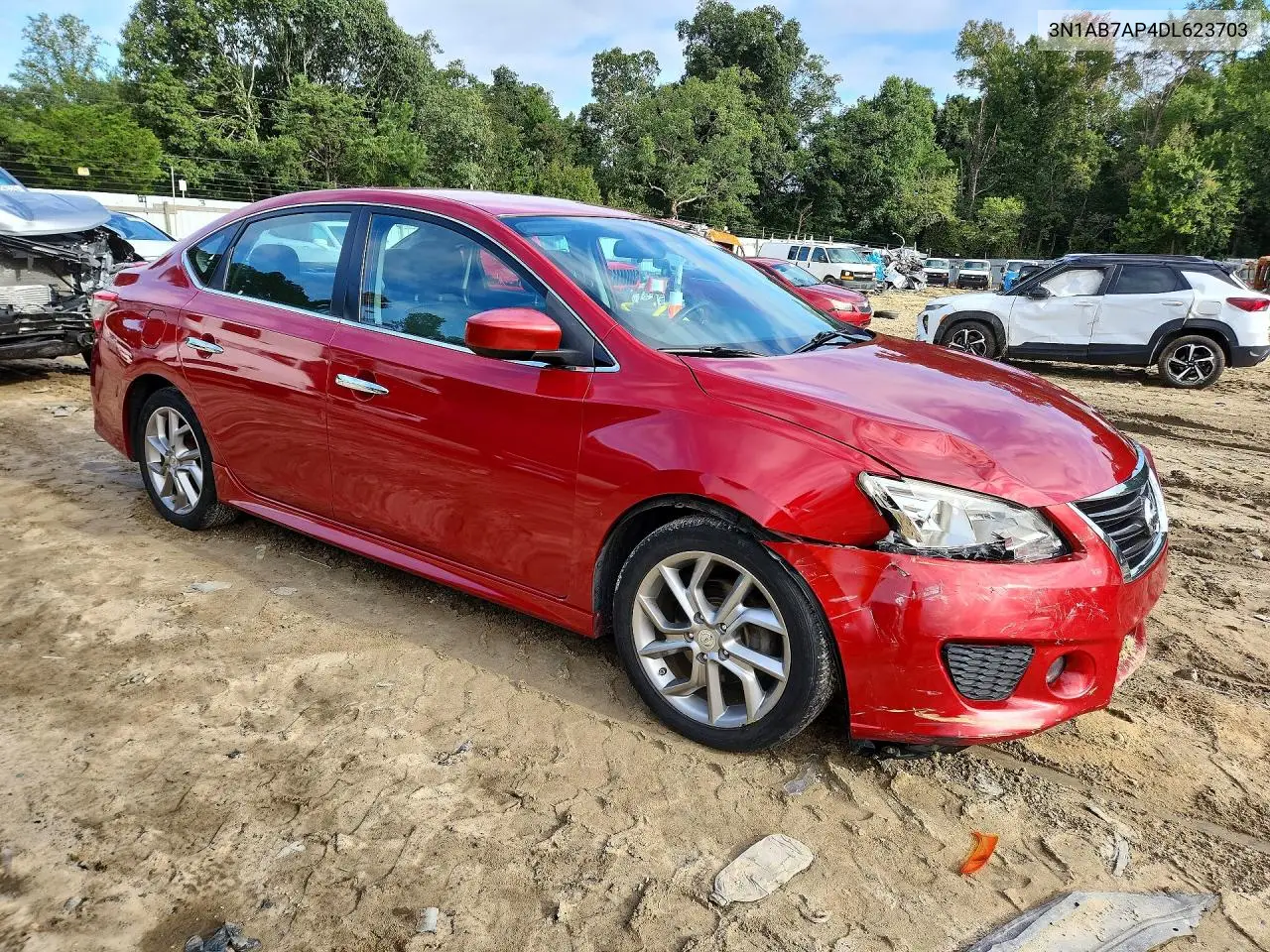 2013 NISSAN SENTRA VIN 3N1AB7AP4DL623703 — фото 4