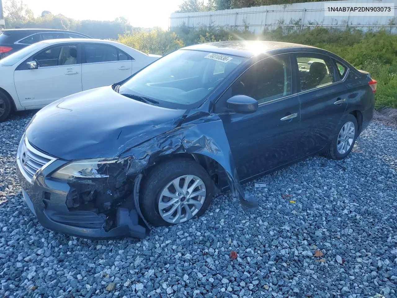 NISSAN SENTRA 2013, VIN 1N4AB7AP2DN903073