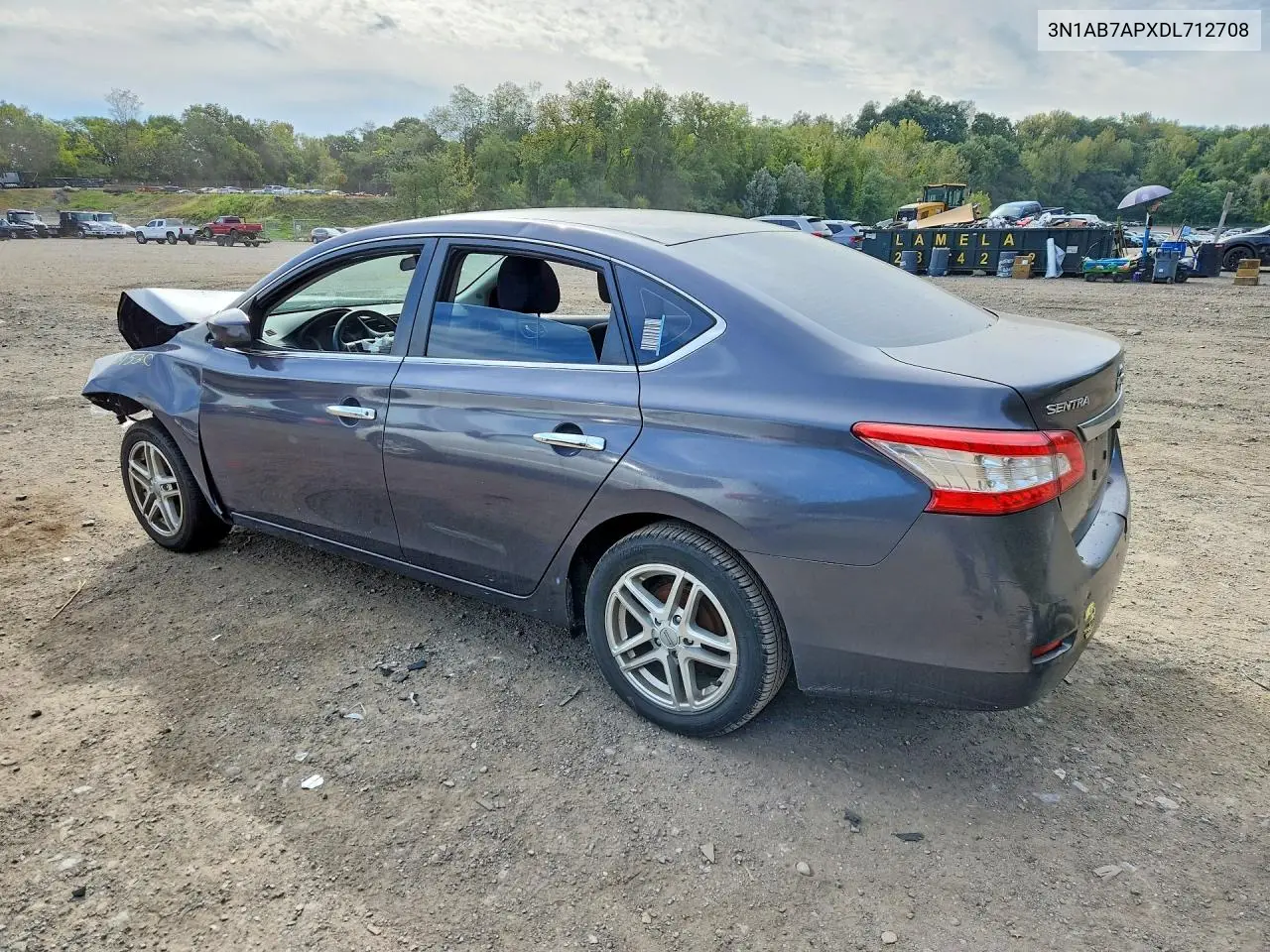 2013 NISSAN SENTRA VIN 3N1AB7APXDL712708 — фото 2