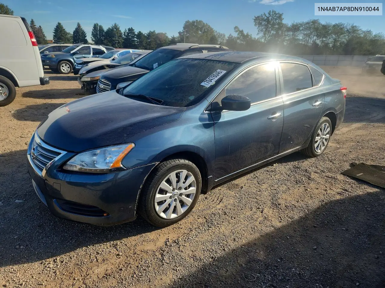NISSAN SENTRA 2013, VIN 1N4AB7AP8DN910044
