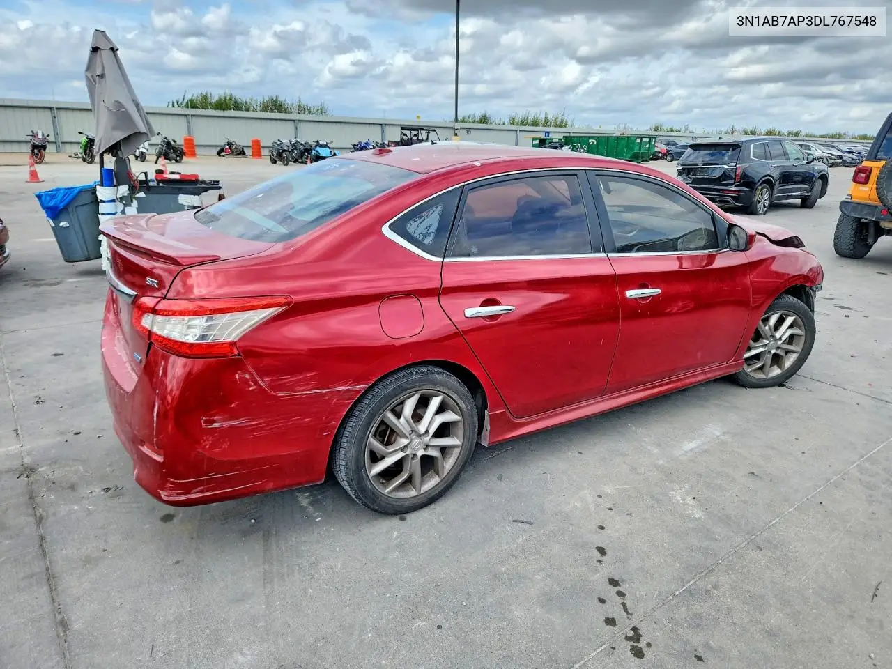 2013 NISSAN SENTRA VIN 3N1AB7AP3DL767548 — фото 3