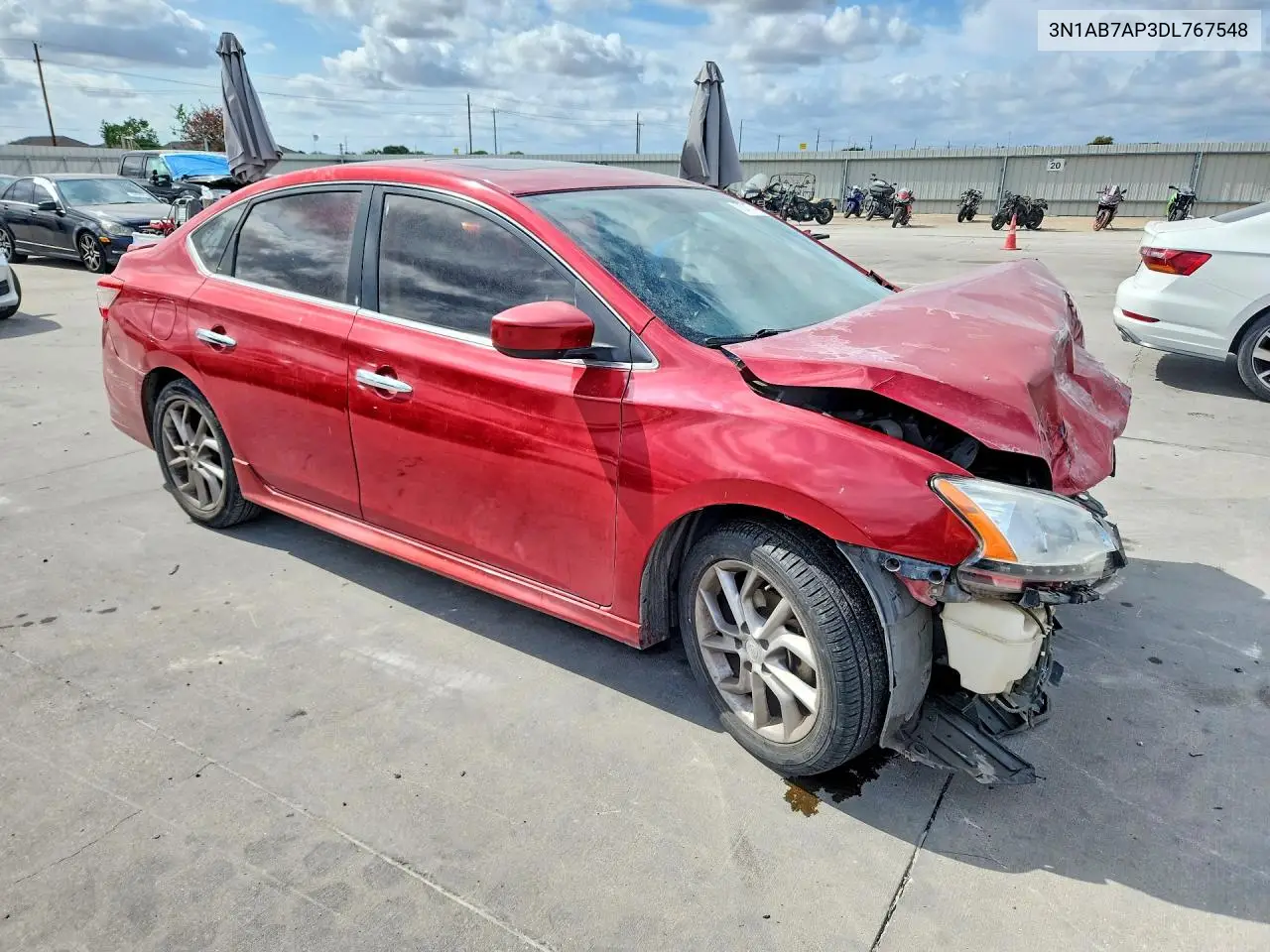 2013 NISSAN SENTRA VIN 3N1AB7AP3DL767548 — фото 4