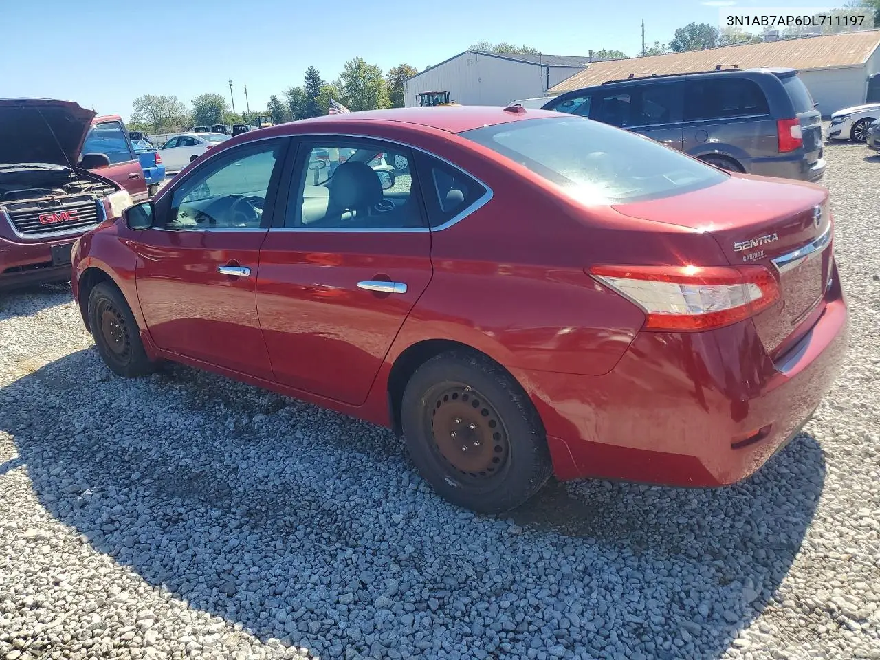 2013 NISSAN SENTRA VIN 3N1AB7AP6DL711197 — фото 2