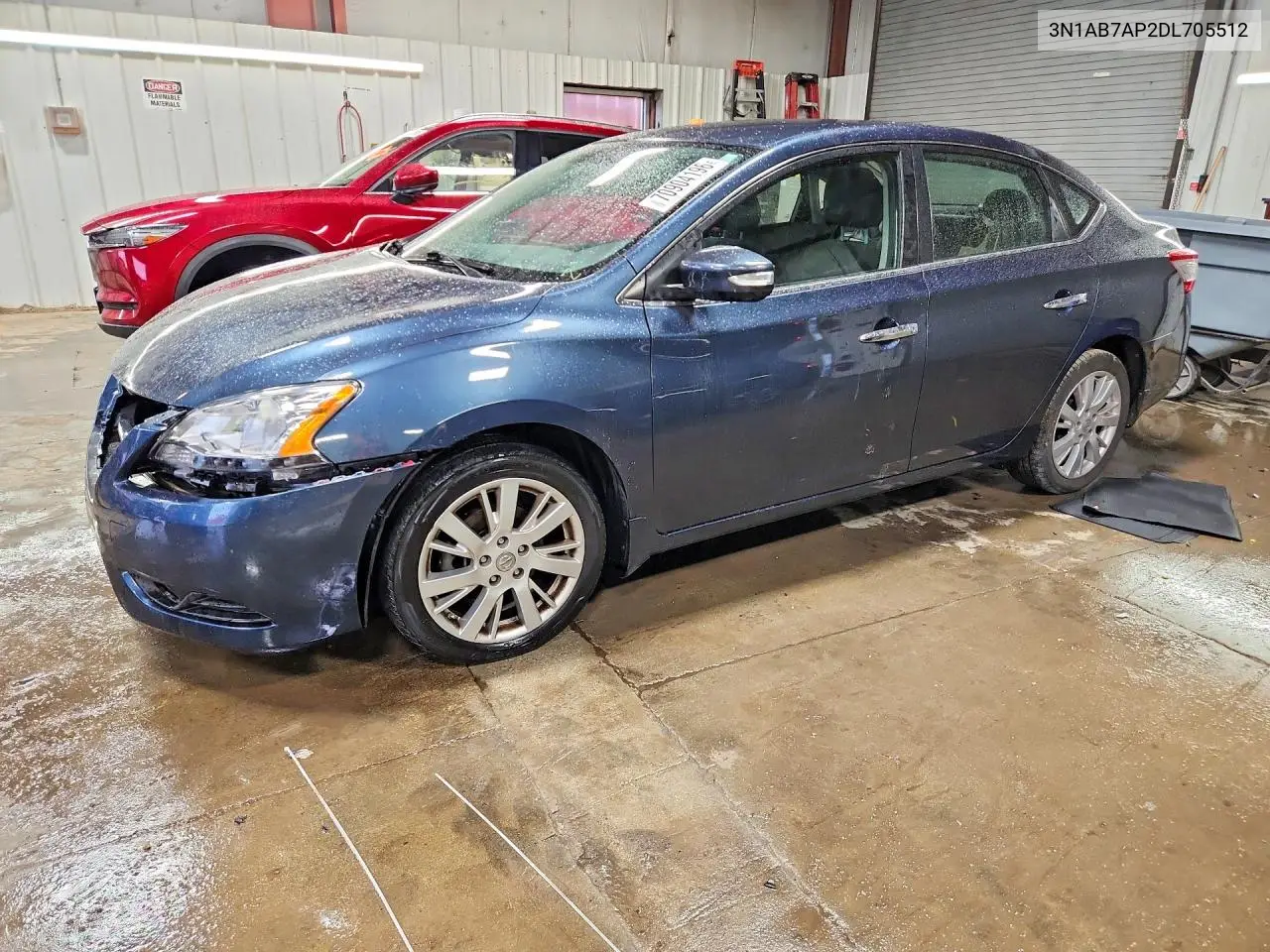 NISSAN SENTRA 2013, VIN 3N1AB7AP2DL705512
