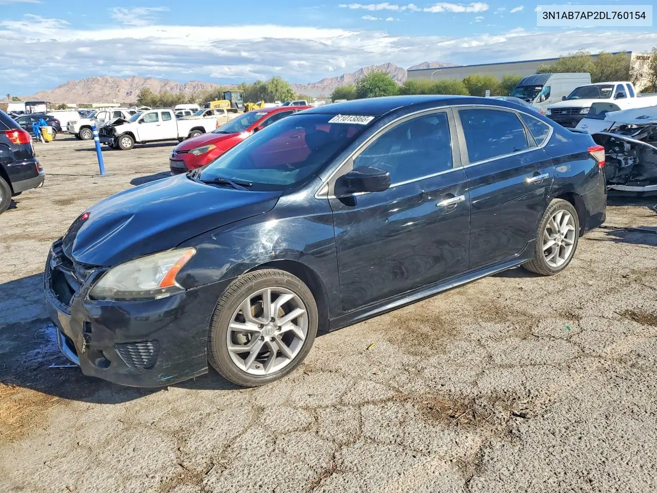 NISSAN SENTRA 2013, VIN 3N1AB7AP2DL760154