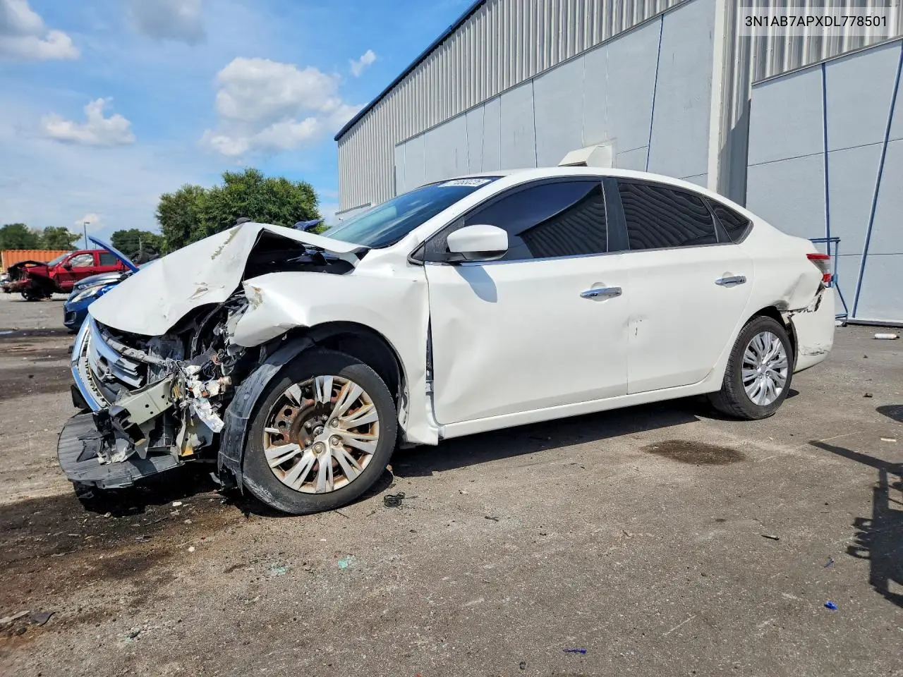 NISSAN SENTRA 2013, VIN 3N1AB7APXDL778501