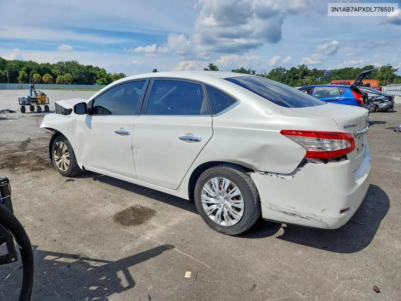 2013 NISSAN SENTRA VIN 3N1AB7APXDL778501 — фото 2