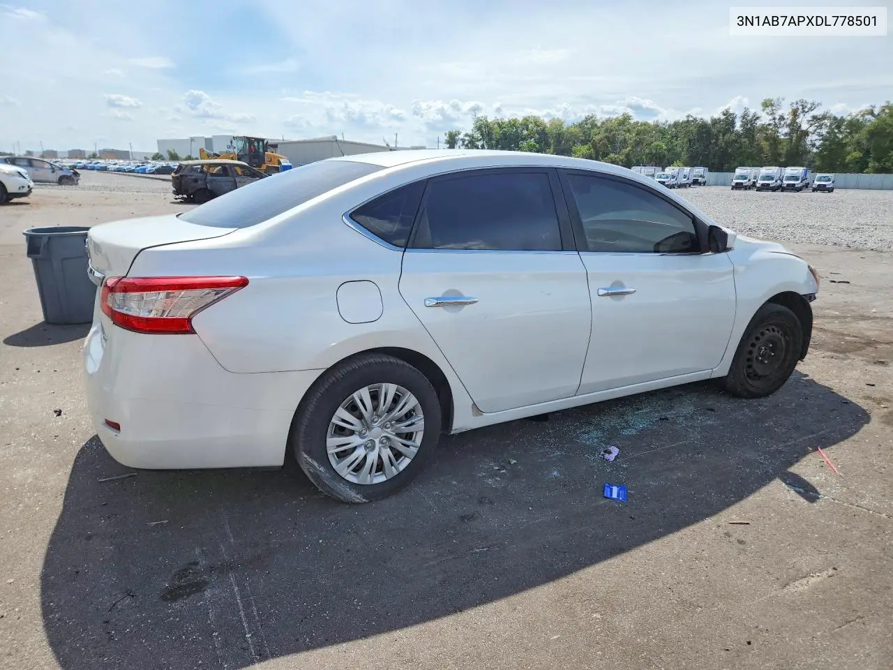 2013 NISSAN SENTRA VIN 3N1AB7APXDL778501 — фото 3