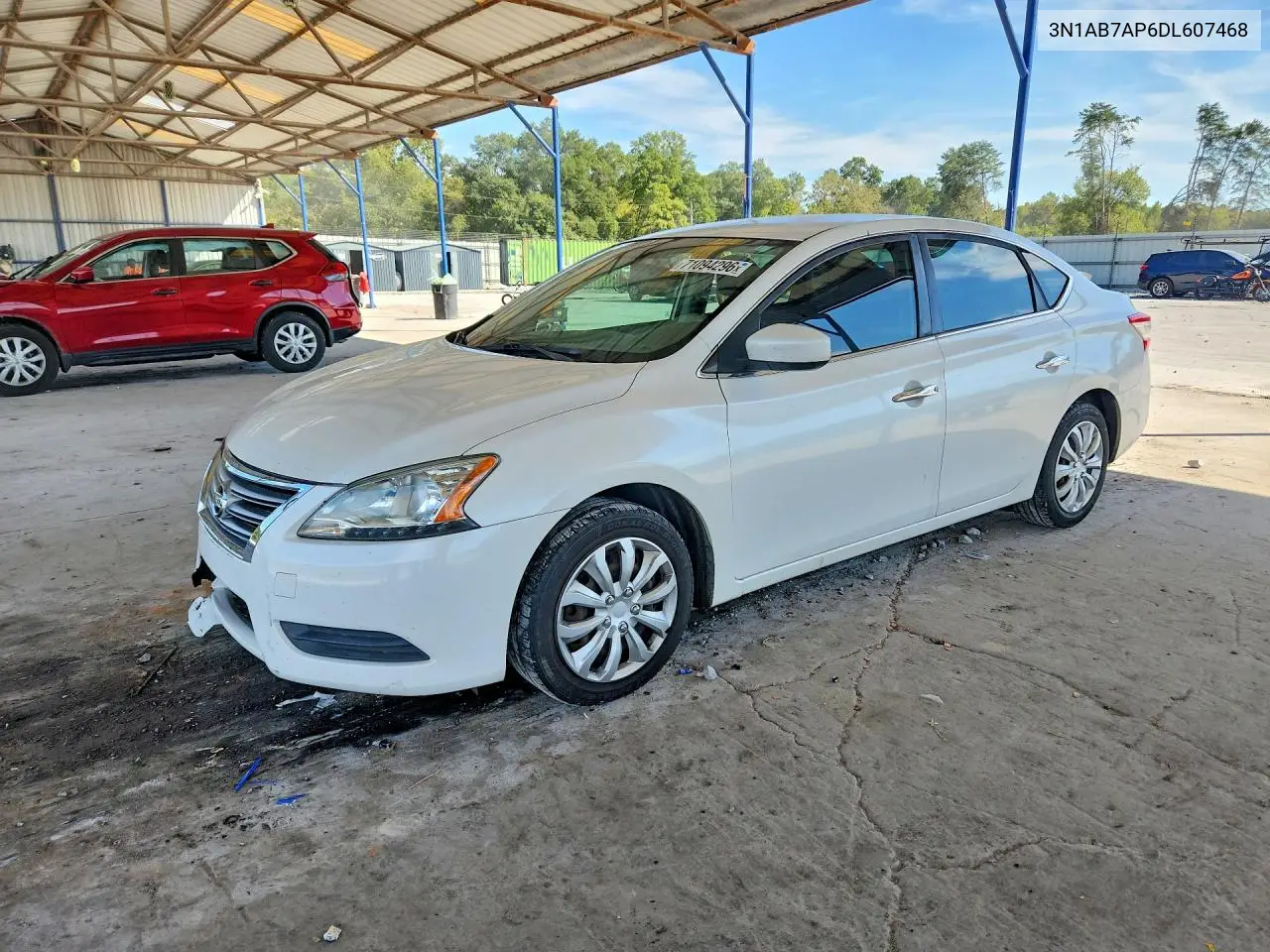 NISSAN SENTRA 2013, VIN 3N1AB7AP6DL607468