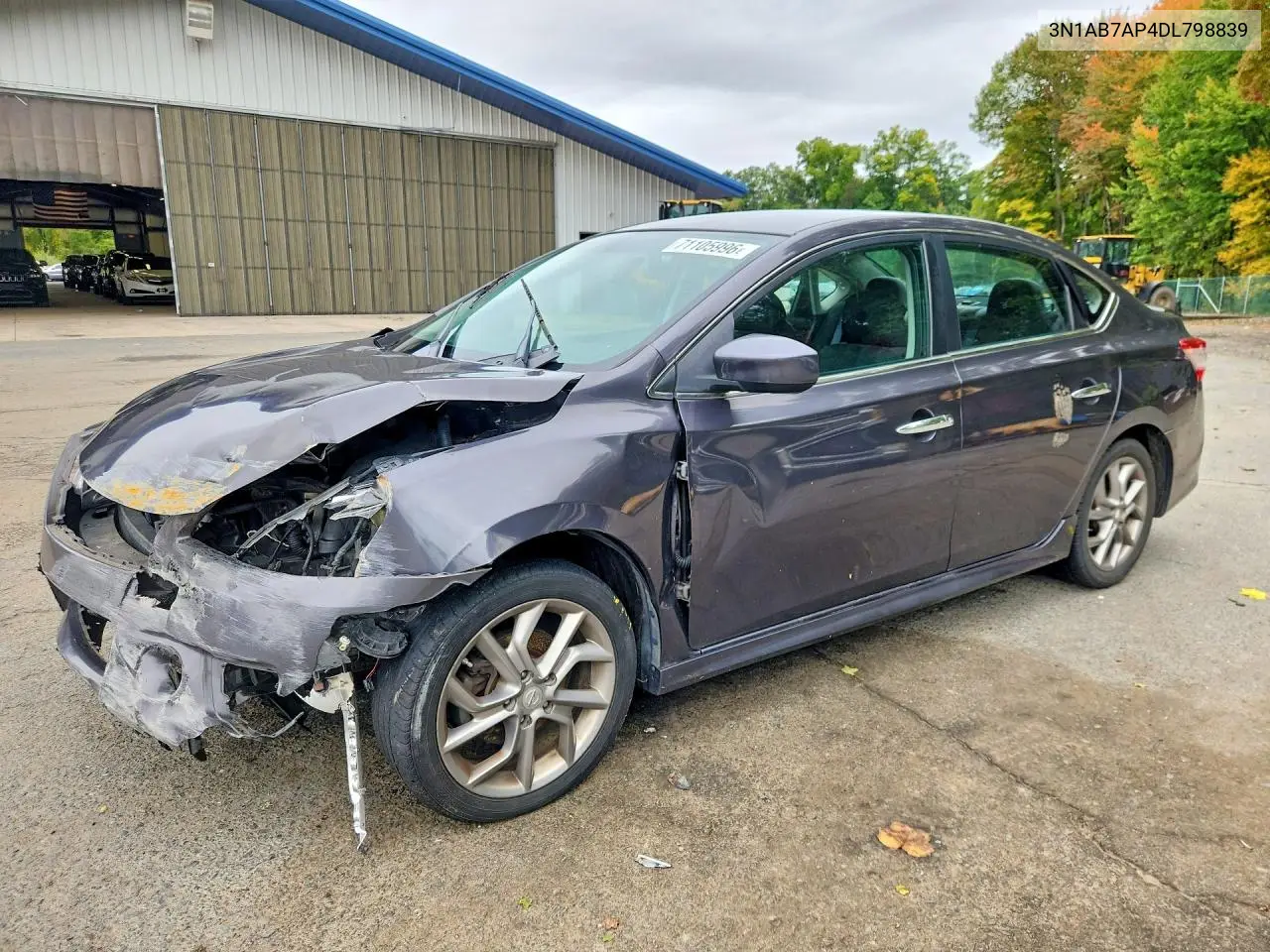 NISSAN SENTRA 2013, VIN 3N1AB7AP4DL798839