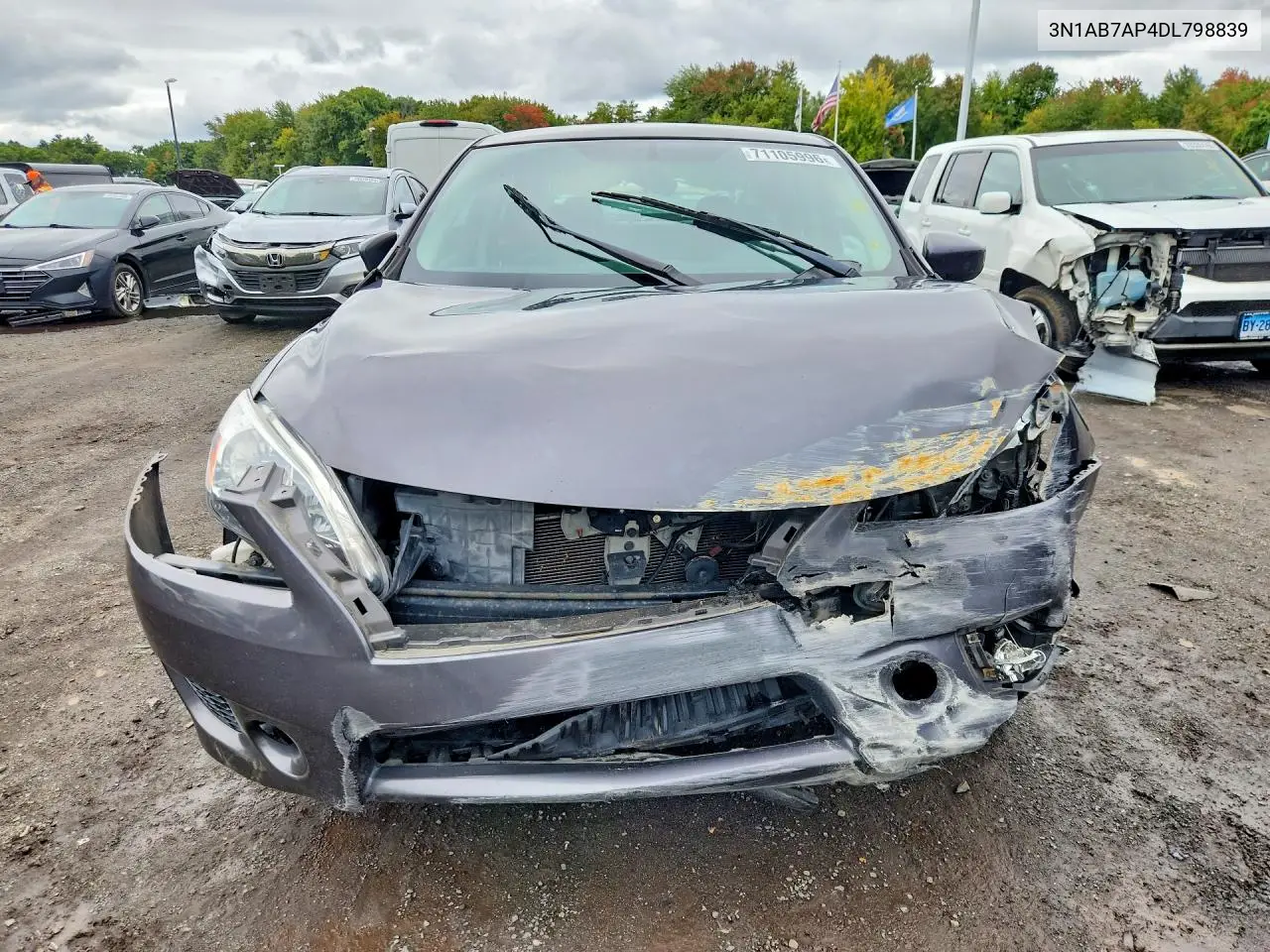 2013 NISSAN SENTRA VIN 3N1AB7AP4DL798839 — фото 5