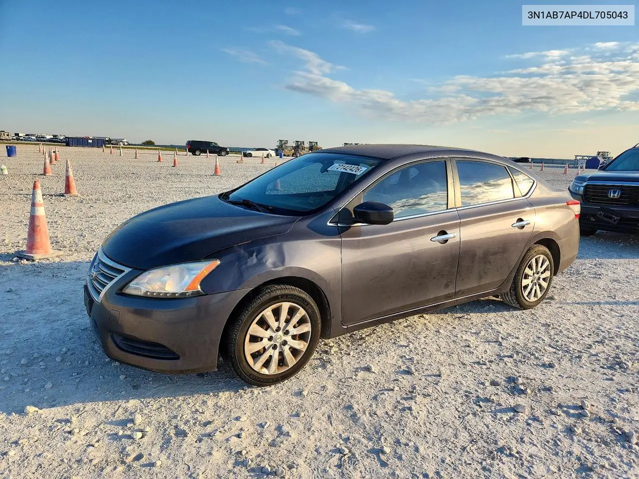 NISSAN SENTRA 2013, VIN 3N1AB7AP4DL705043
