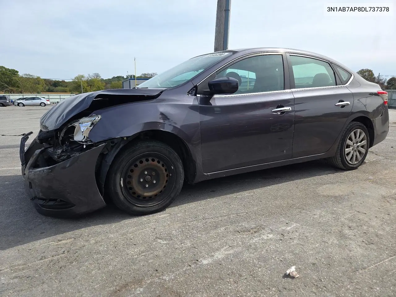 NISSAN SENTRA 2013, VIN 3N1AB7AP8DL737378