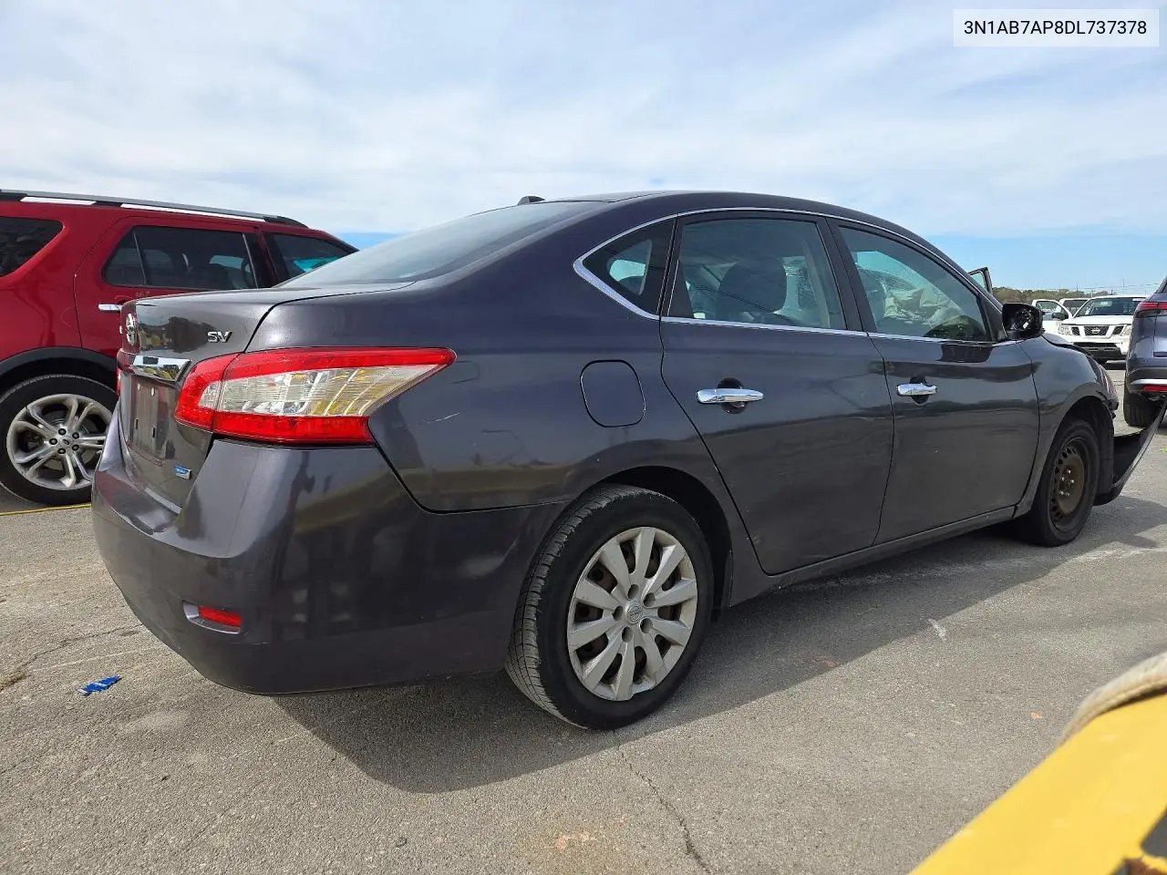 2013 NISSAN SENTRA VIN 3N1AB7AP8DL737378 — фото 3
