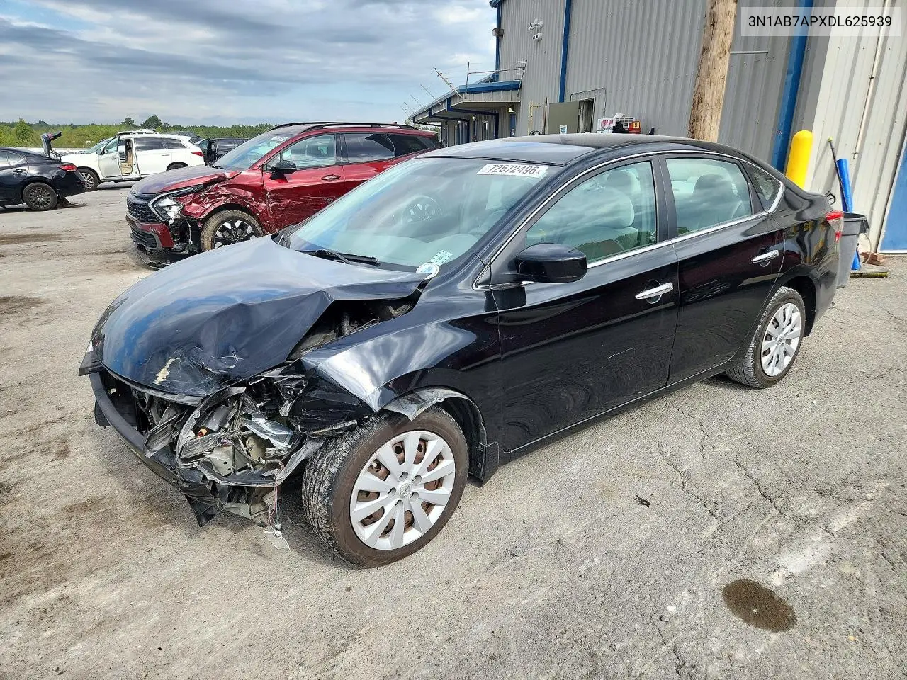 NISSAN SENTRA 2013, VIN 3N1AB7APXDL625939