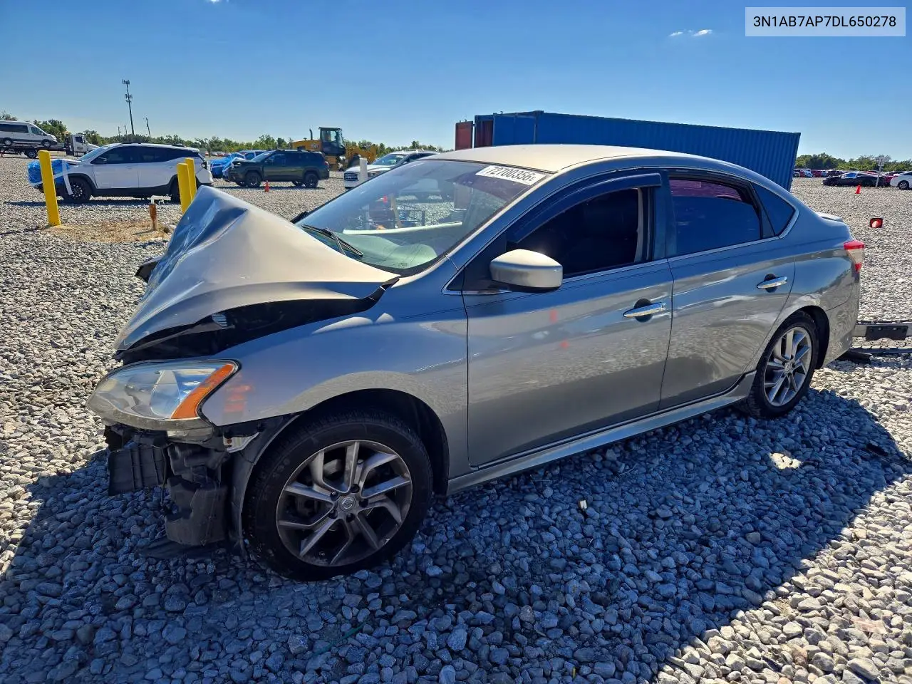 NISSAN SENTRA 2013, VIN 3N1AB7AP7DL650278