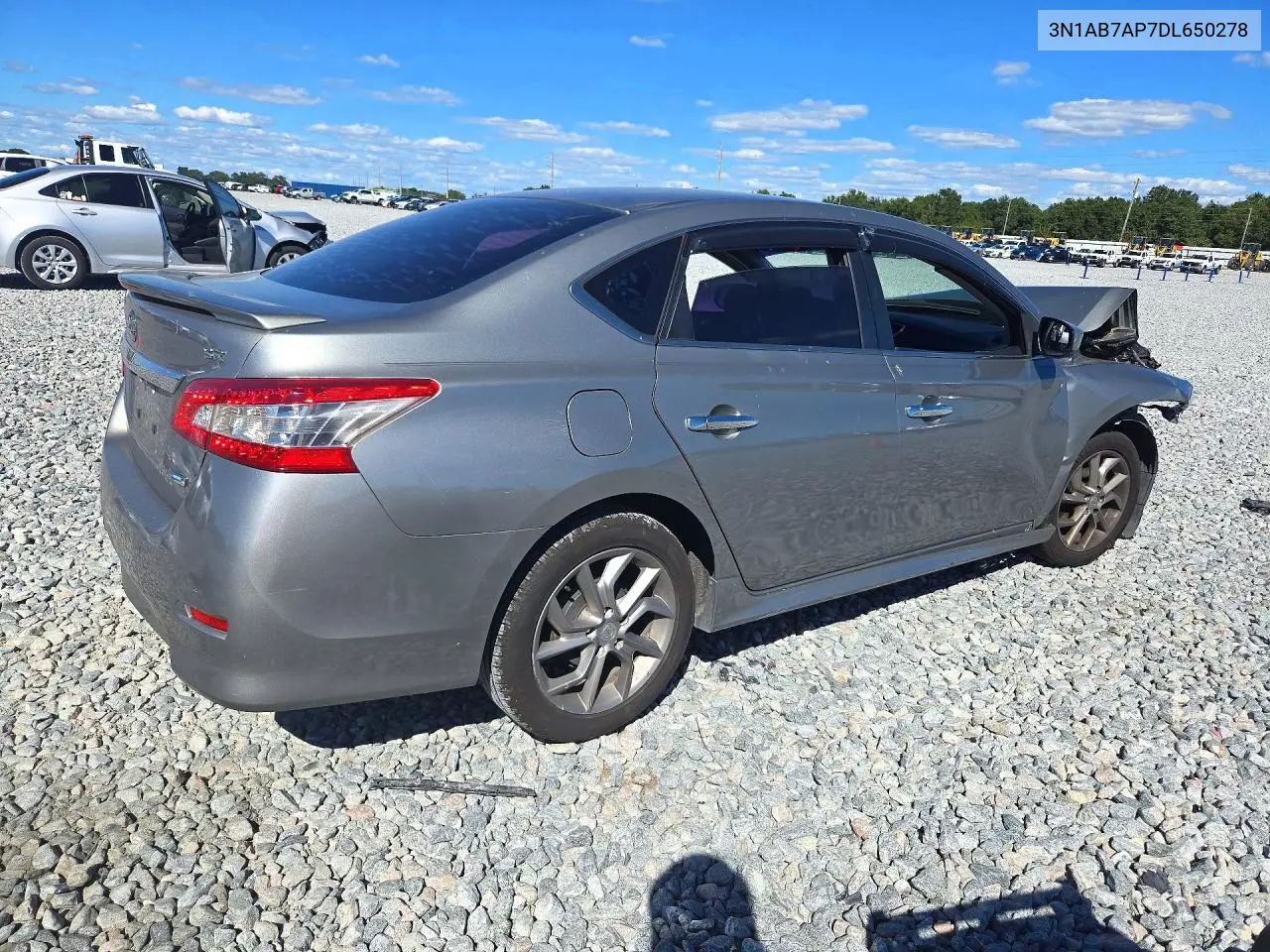 2013 NISSAN SENTRA VIN 3N1AB7AP7DL650278 — фото 3