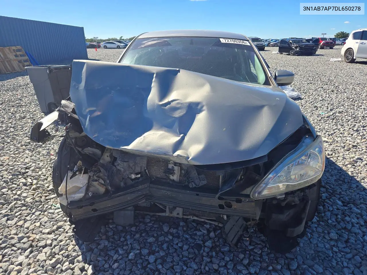 2013 NISSAN SENTRA VIN 3N1AB7AP7DL650278 — фото 5