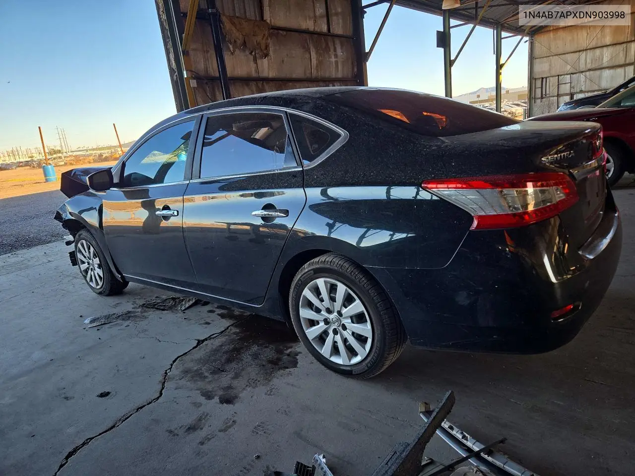 2013 NISSAN SENTRA VIN 1N4AB7APXDN903998 — фото 2