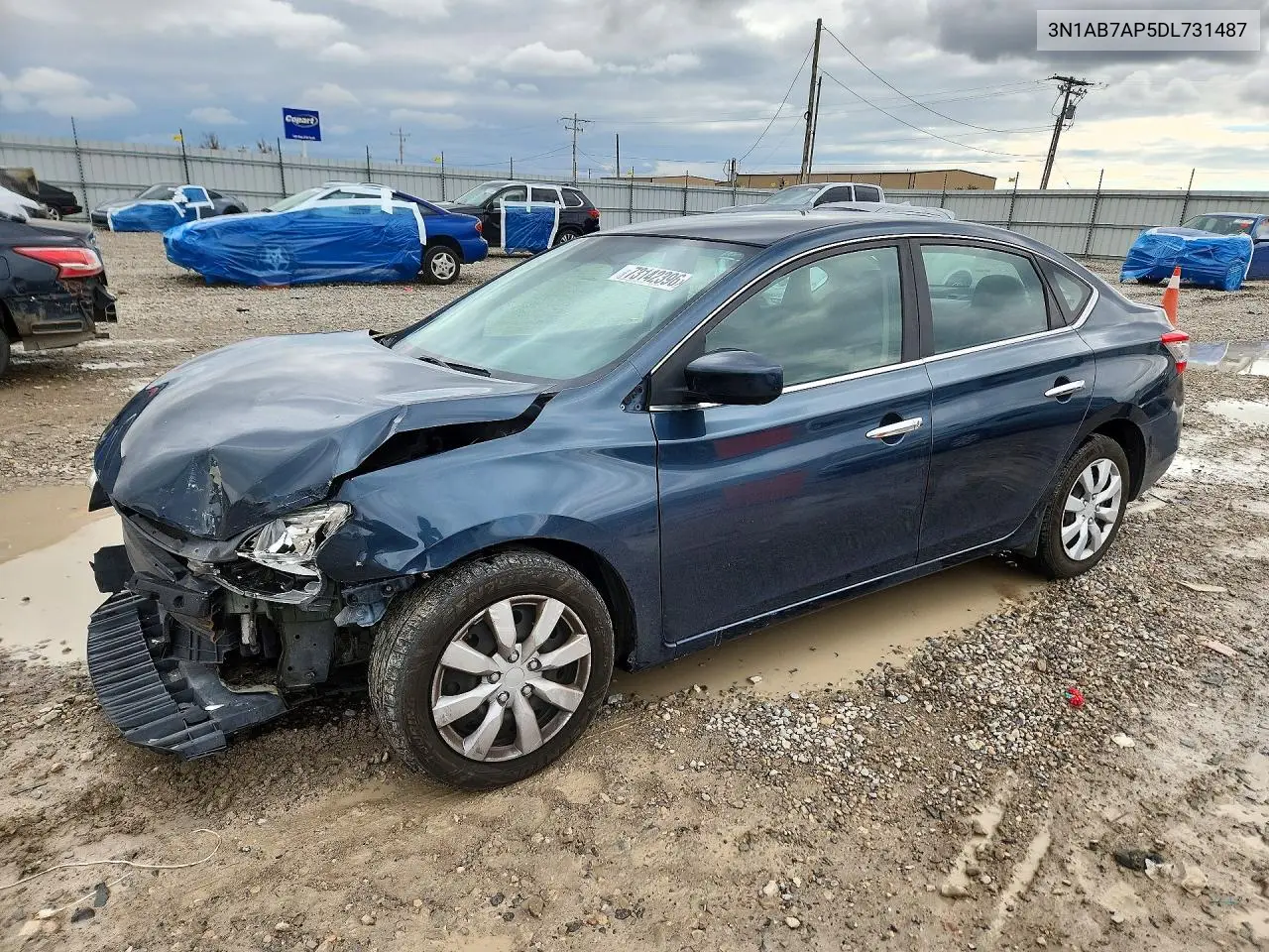 NISSAN SENTRA 2013, VIN 3N1AB7AP5DL731487