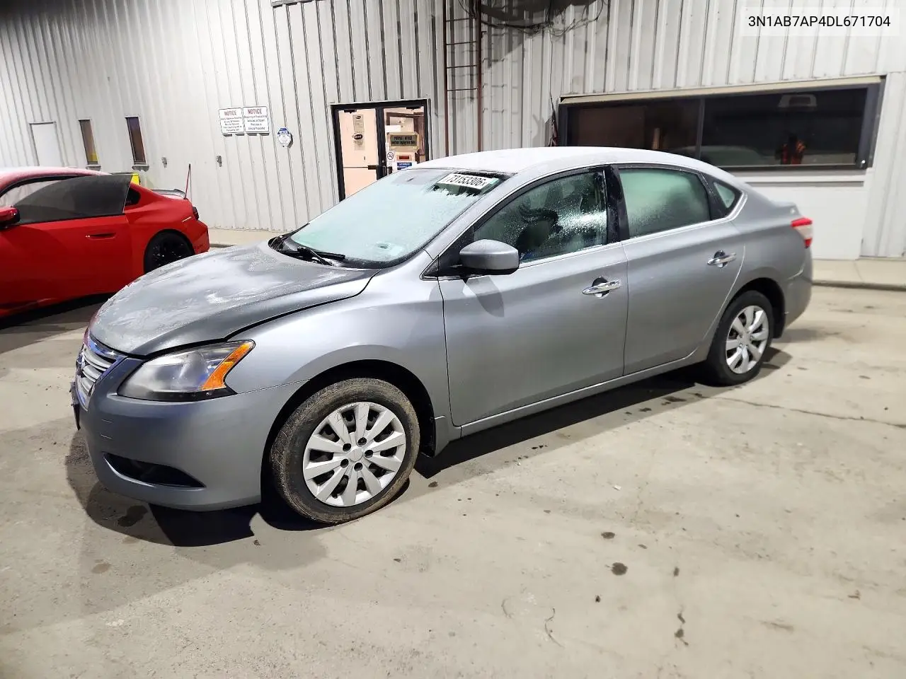 NISSAN SENTRA 2013, VIN 3N1AB7AP4DL671704