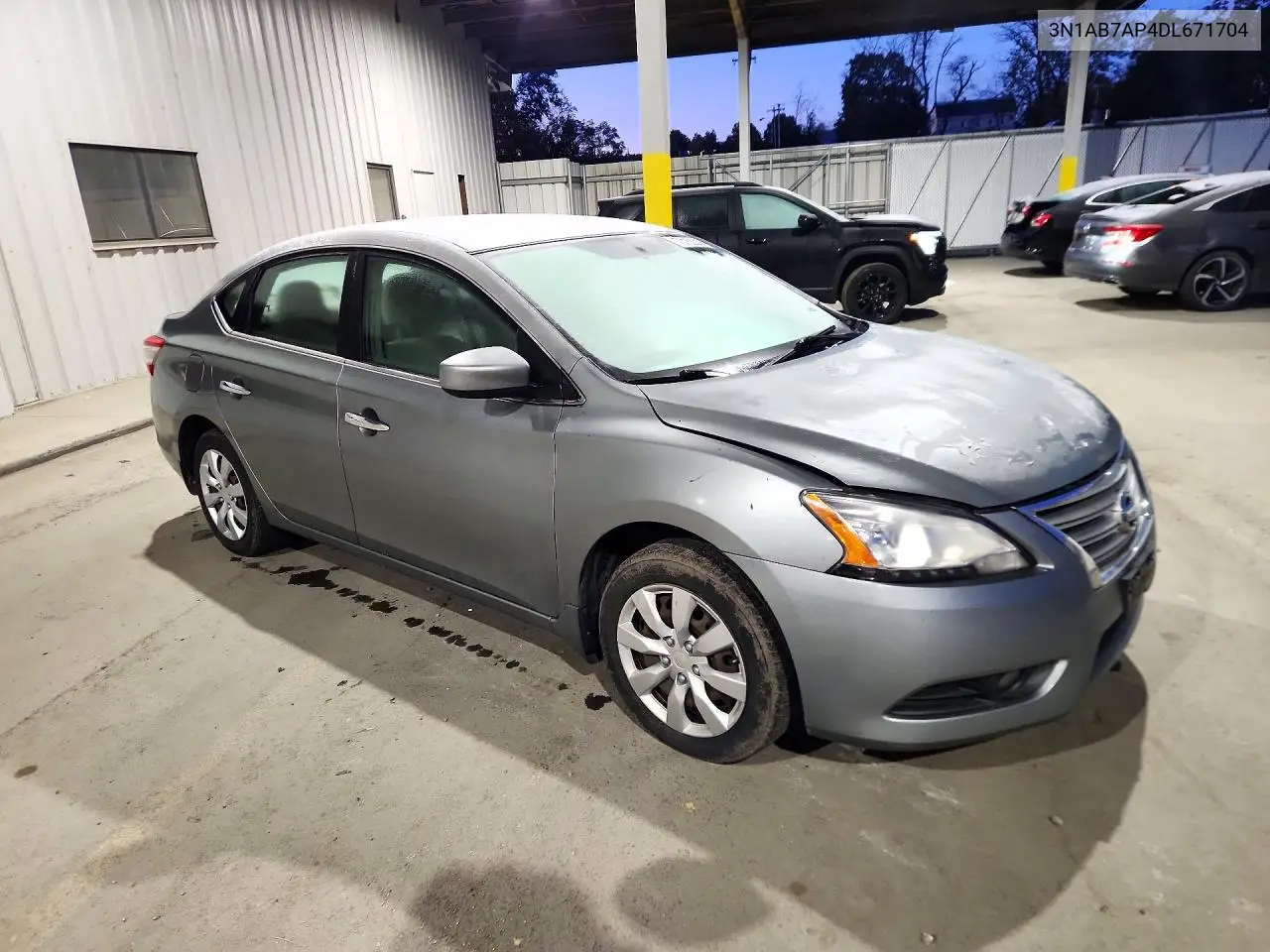 2013 NISSAN SENTRA VIN 3N1AB7AP4DL671704 — фото 4
