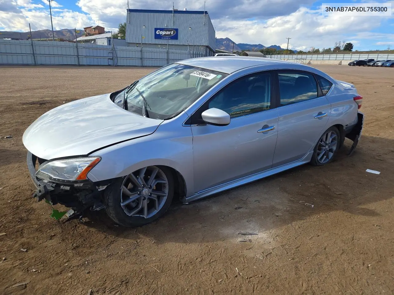 NISSAN SENTRA 2013, VIN 3N1AB7AP6DL755300