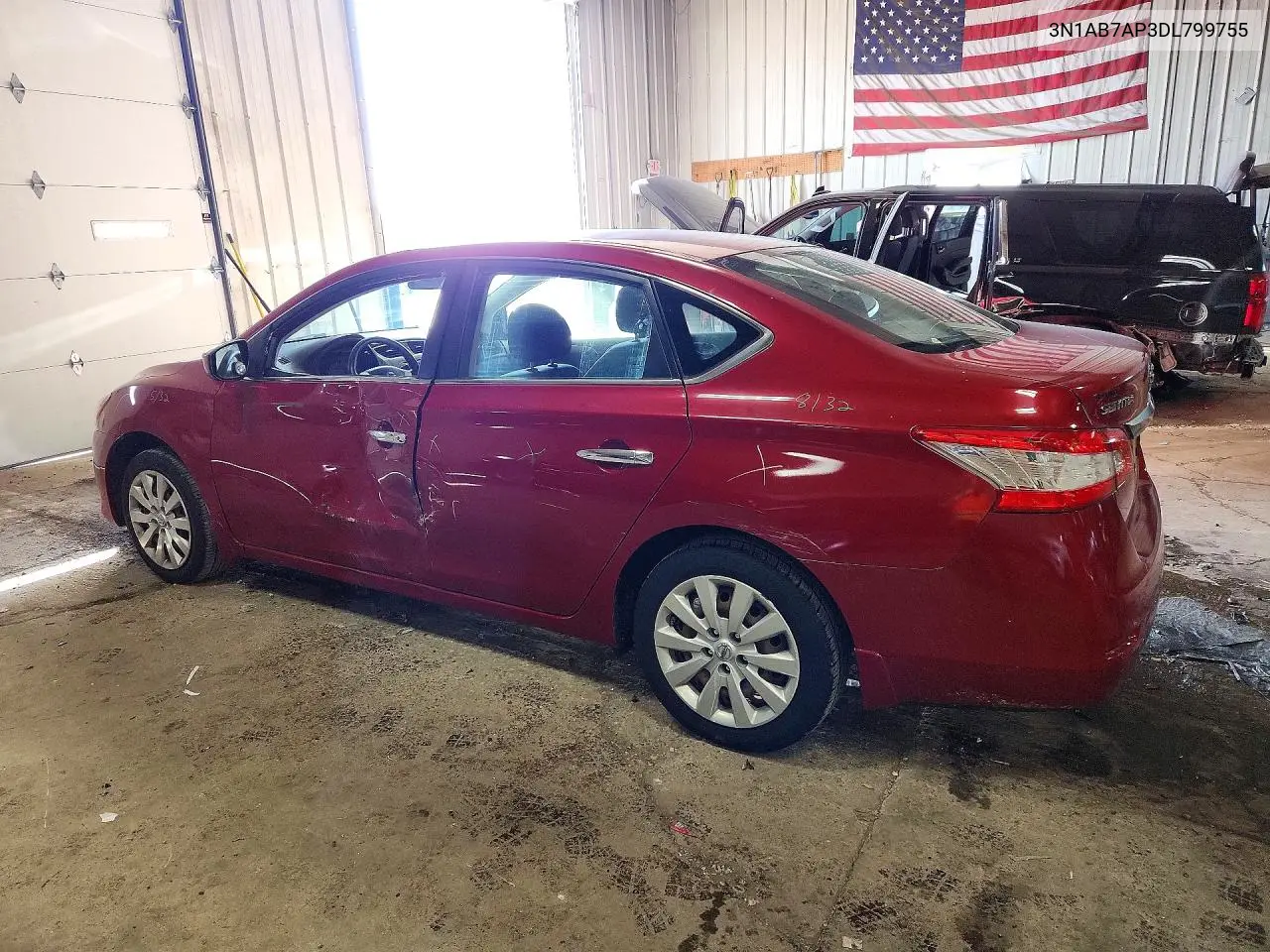 2013 NISSAN SENTRA VIN 3N1AB7AP3DL799755 — фото 2
