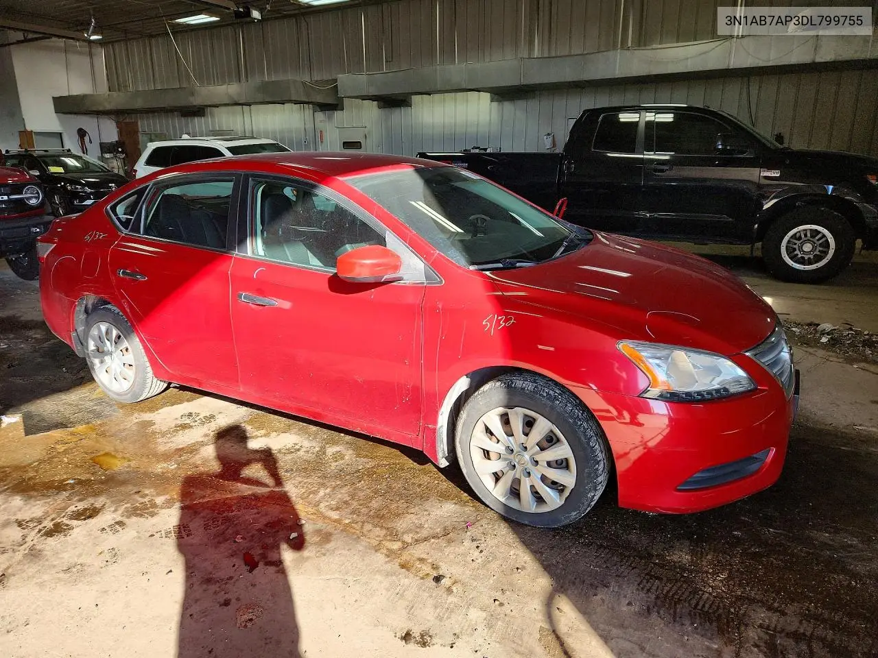 2013 NISSAN SENTRA VIN 3N1AB7AP3DL799755 — фото 4