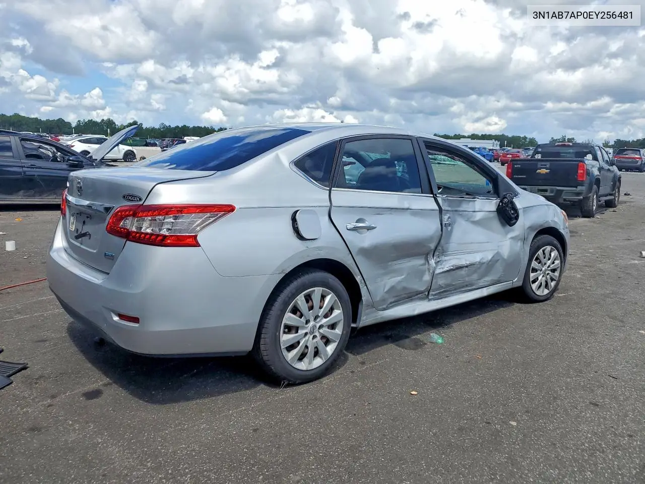 2014 NISSAN SENTRA VIN 3N1AB7AP0EY256481 — фото 3