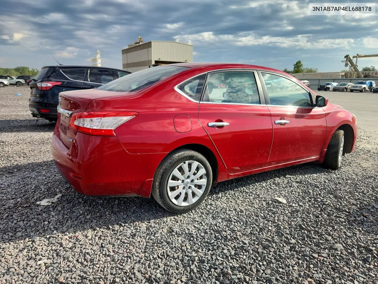 2014 NISSAN SENTRA VIN 3N1AB7AP4EL688178 — фото 3