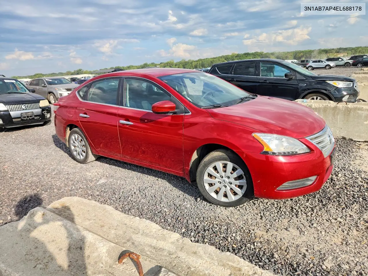 2014 NISSAN SENTRA VIN 3N1AB7AP4EL688178 — фото 4