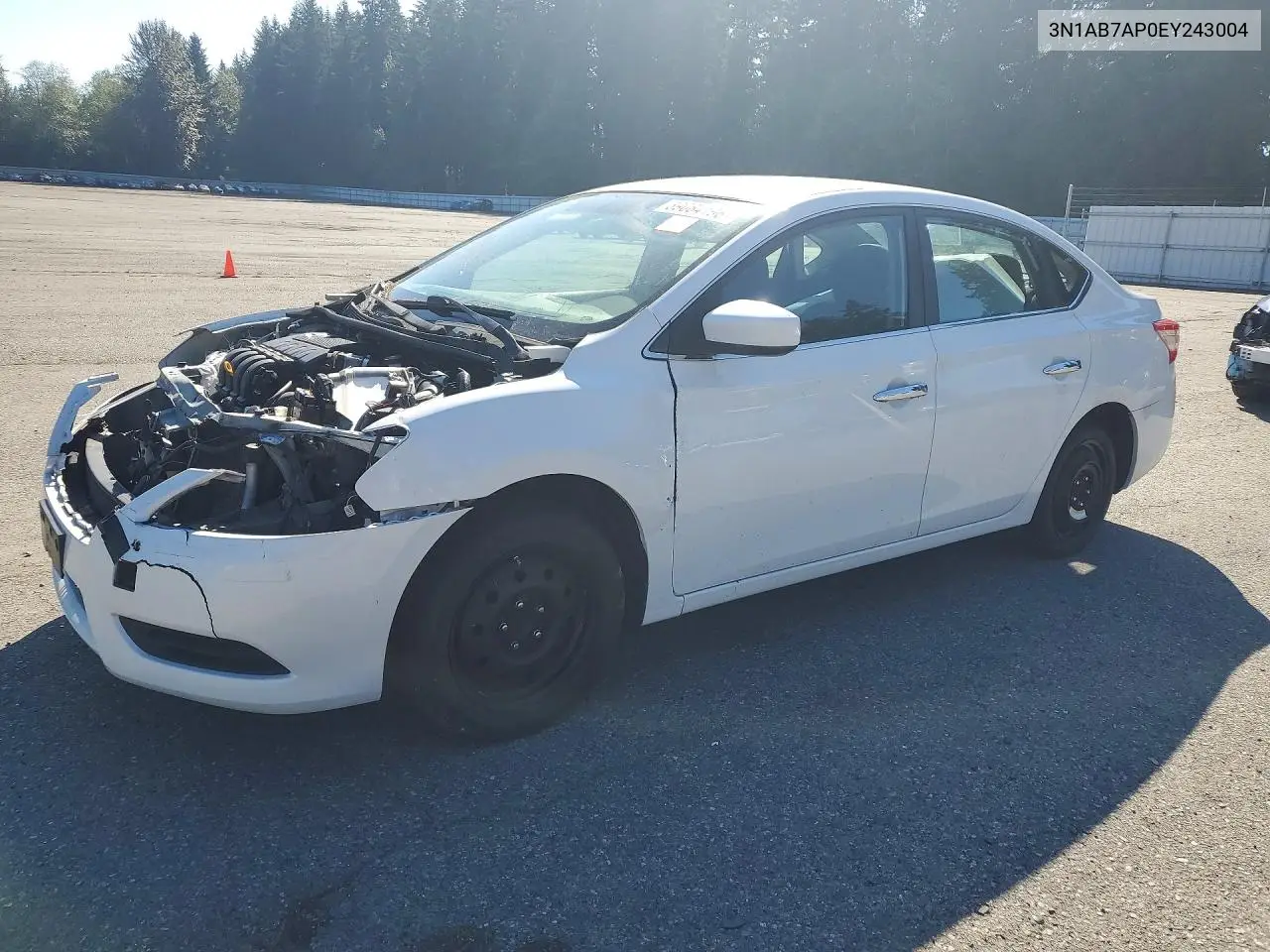 NISSAN SENTRA 2014, VIN 3N1AB7AP0EY243004