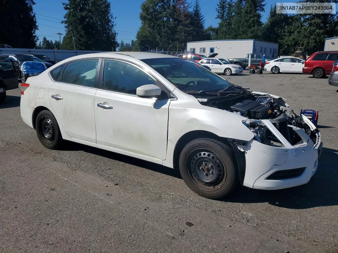 2014 NISSAN SENTRA VIN 3N1AB7AP0EY243004 — фото 4