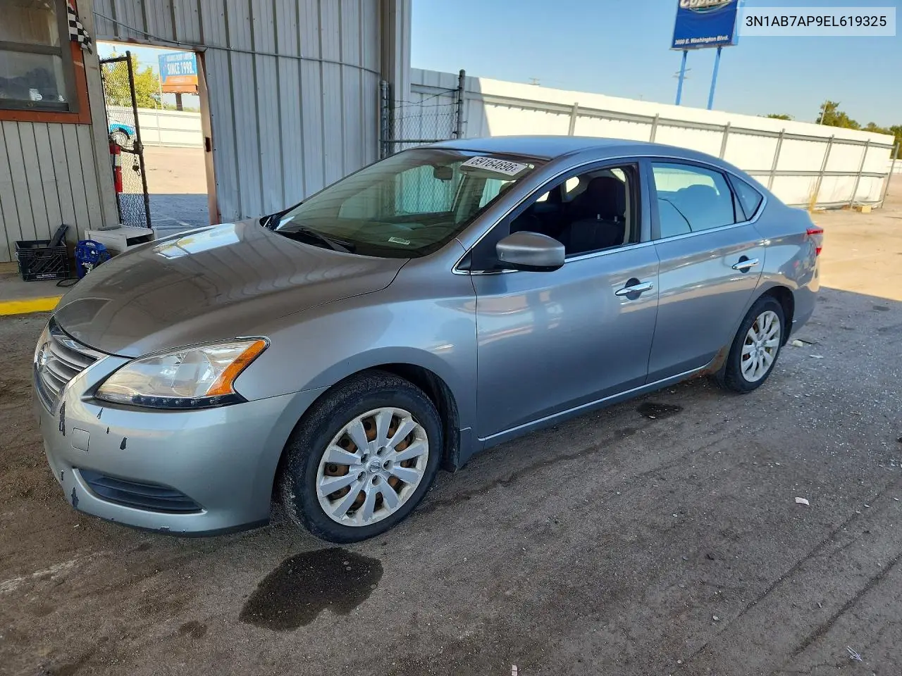NISSAN SENTRA 2014, VIN 3N1AB7AP9EL619325
