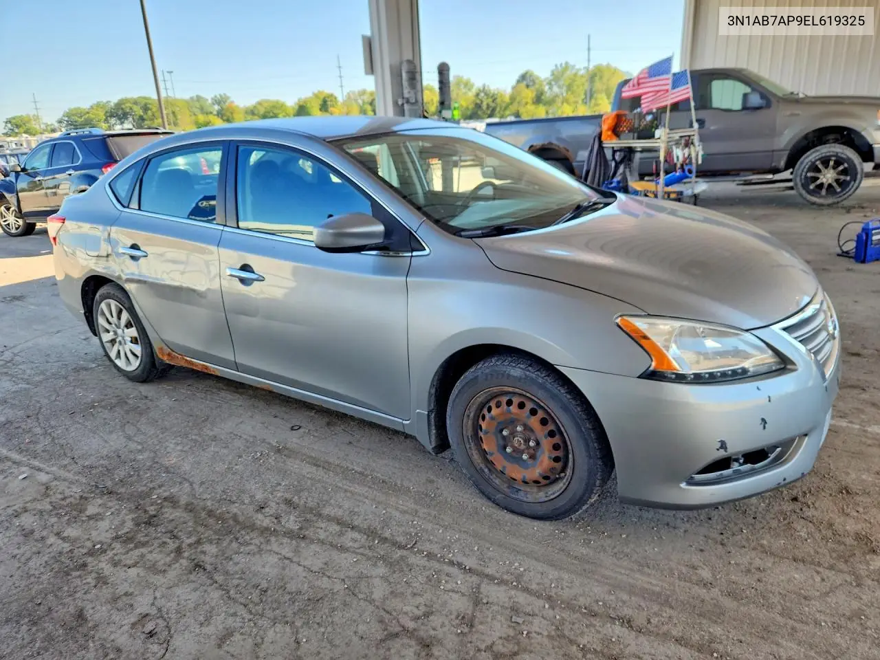 2014 NISSAN SENTRA VIN 3N1AB7AP9EL619325 — фото 4