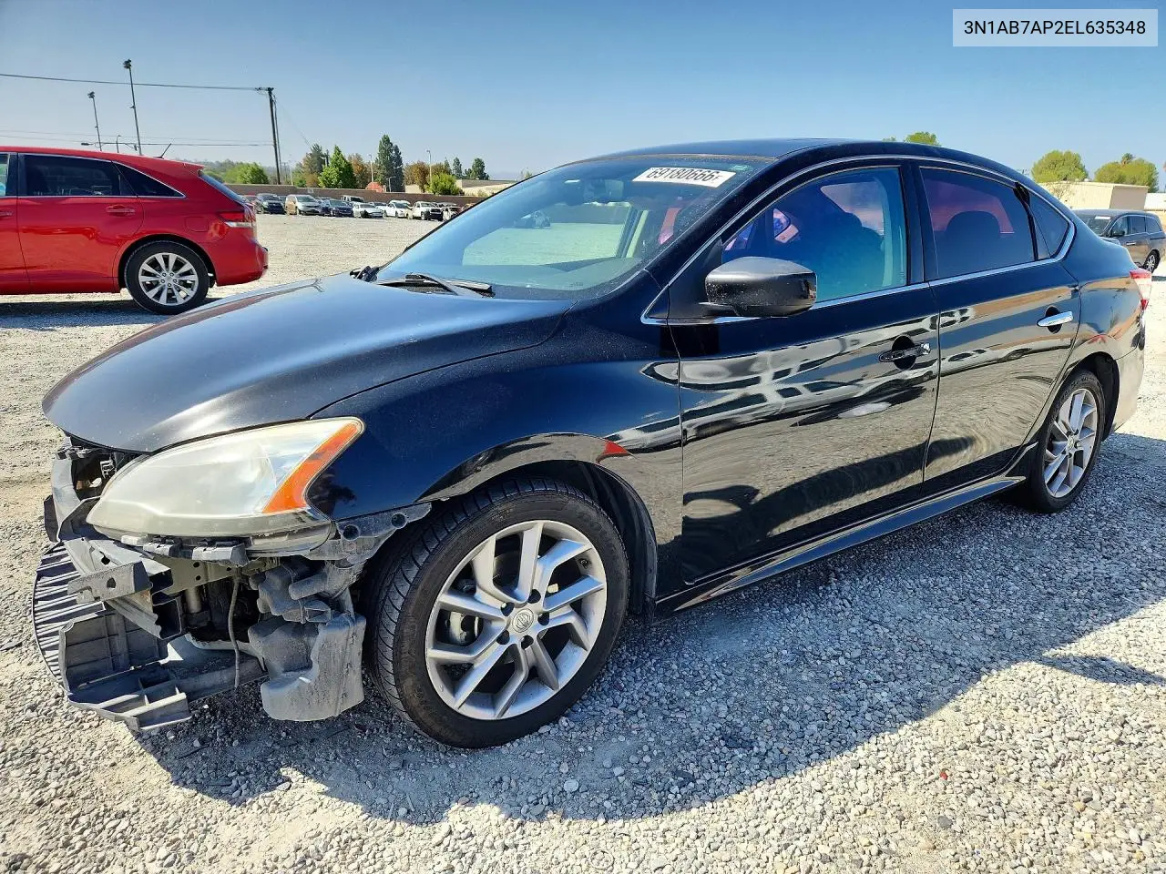 NISSAN SENTRA 2014, VIN 3N1AB7AP2EL635348