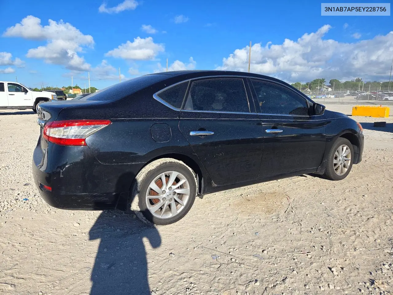 2014 NISSAN SENTRA VIN 3N1AB7AP5EY228756 — фото 3