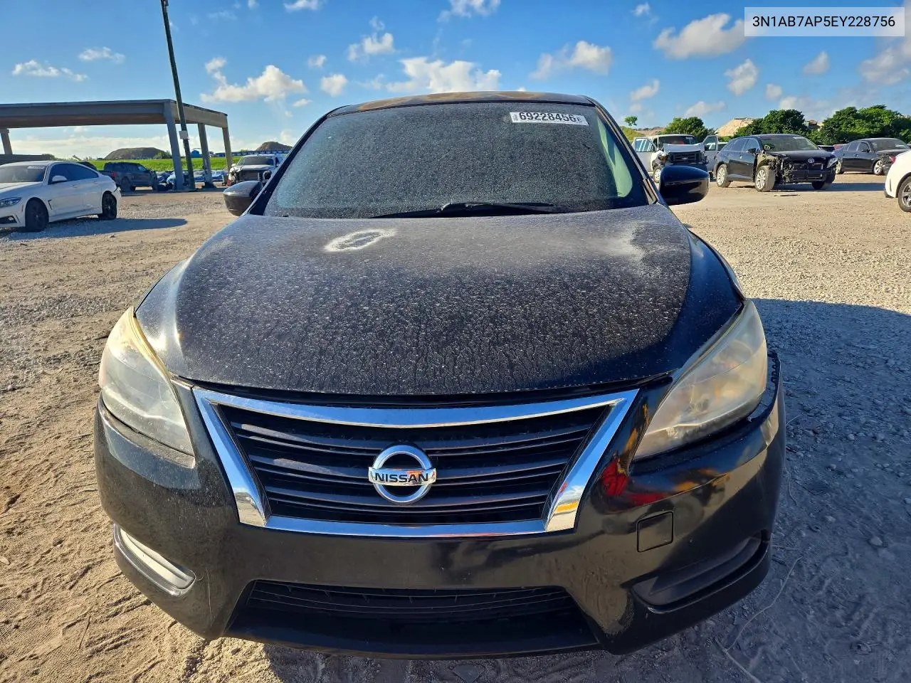 2014 NISSAN SENTRA VIN 3N1AB7AP5EY228756 — фото 5