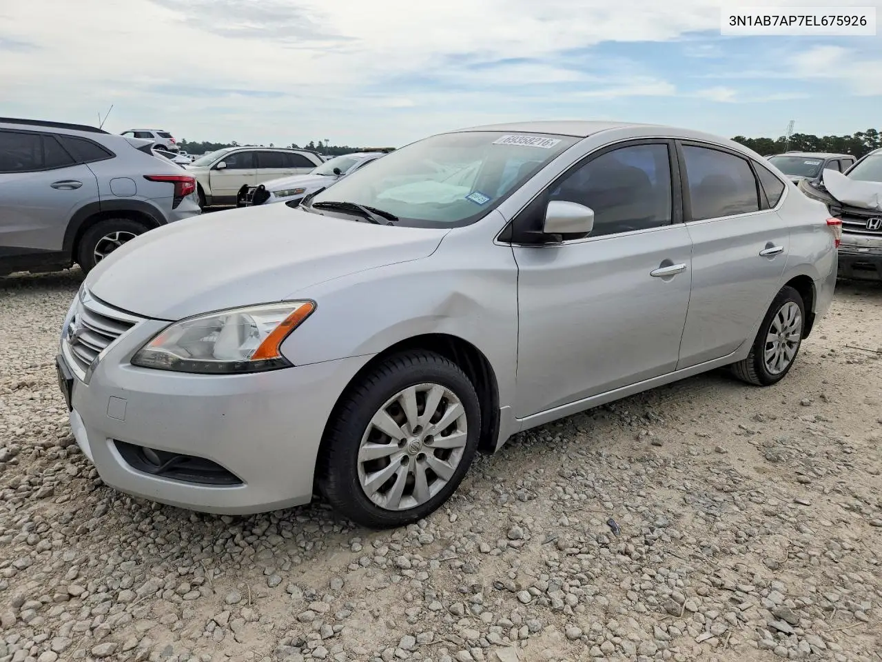 NISSAN SENTRA 2014, VIN 3N1AB7AP7EL675926