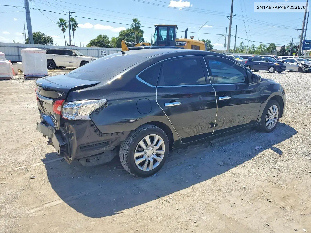 2014 NISSAN SENTRA VIN 3N1AB7AP4EY223676 — фото 3