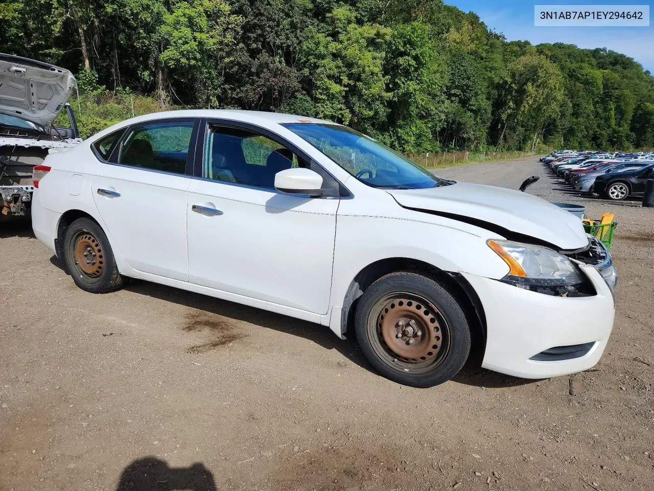 2014 NISSAN SENTRA VIN 3N1AB7AP1EY294642 — фото 4